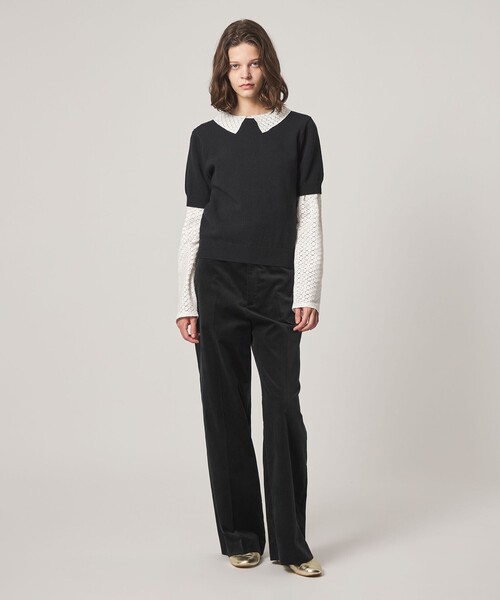 Steven Alan(スティーブンアラン)の「<Steven Alan>ハーフスリーブ ニット プルオーバー(ニット/セーター・レディース・ブラック/ナチュラル/オリーブ・FREE)」の14枚目の写真