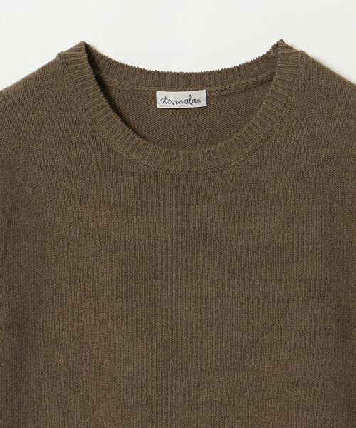 Steven Alan(スティーブンアラン)の「<Steven Alan>ハーフスリーブ ニット プルオーバー(ニット/セーター・レディース・ブラック/ナチュラル/オリーブ・FREE)」の19枚目の写真