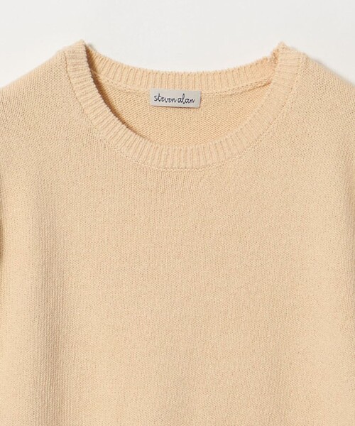 Steven Alan(スティーブンアラン)の「<Steven Alan>ハーフスリーブ ニット プルオーバー(ニット/セーター・レディース・ブラック/ナチュラル/オリーブ・FREE)」の6枚目の写真
