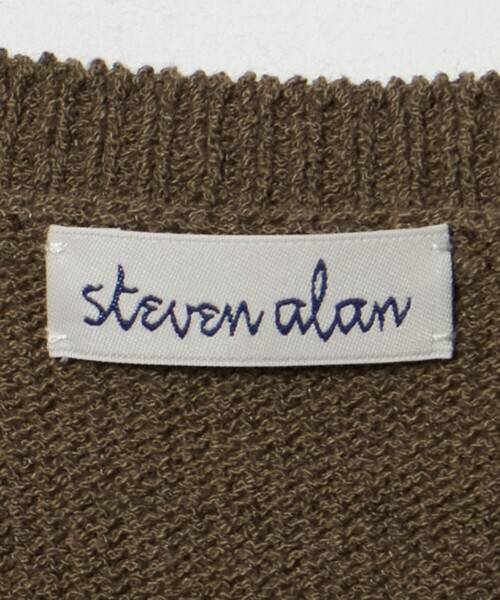 Steven Alan(スティーブンアラン)の「<Steven Alan>ハーフスリーブ ニット プルオーバー(ニット/セーター・レディース・ブラック/ナチュラル/オリーブ・FREE)」の8枚目の写真