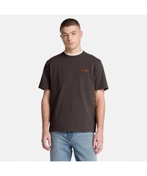 半袖レザー バッジ ヘビーウェイト Tシャツ メンズ