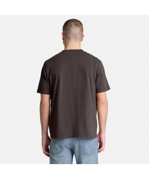 Timberland(ティンバーランド)の「半袖レザー バッジ ヘビーウェイト Tシャツ メンズ(Tシャツ/カットソー・メンズ・ブラック・XX-LARGE/X-LARGE/LARGE)」の4枚目の写真