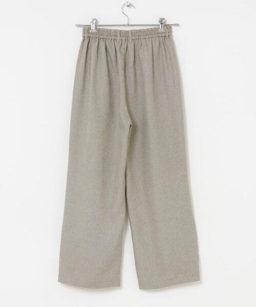 ITEMS URBANRESEARCH(アイテムズ アーバンリサーチ)の「ドビーワイドパンツ(その他パンツ・レディース・ベージュ/チャコールグレー・FREE)」の17枚目の写真