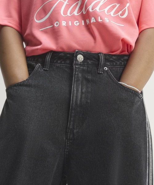 adidas（アディダス）の「adidas Originals/アディダス オリジナルス/SST LOOSE DENIM PANTS（デニムパンツ・レディース・ブラック・30/32）」の4枚目の写真
