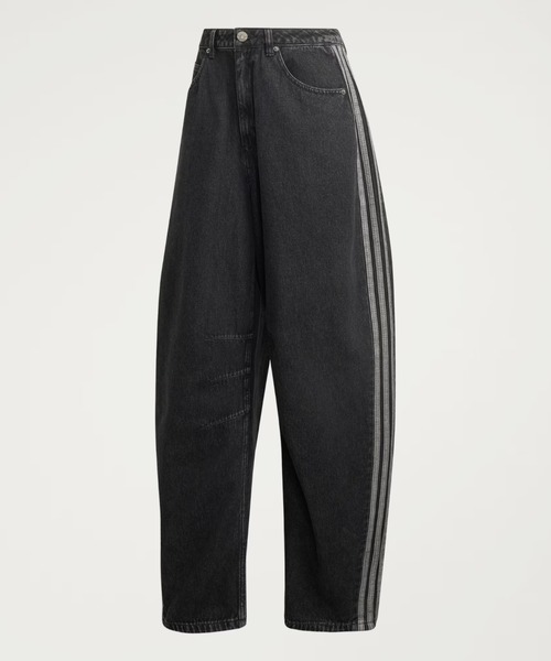 adidas（アディダス）の「adidas Originals/アディダス オリジナルス/SST LOOSE DENIM PANTS（デニムパンツ・レディース・ブラック・30/32）」の5枚目の写真