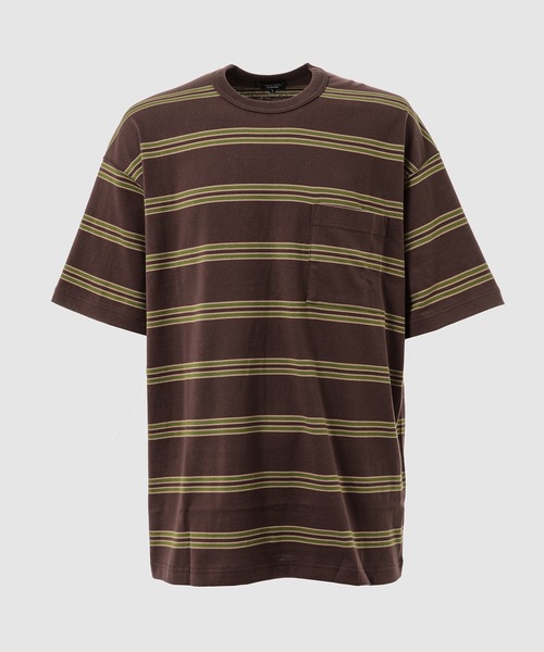 COMME des GARCONS HOMME（コム デ ギャルソン・オム）の「COTTON BORDER PATTERN T-SHIRTS（Tシャツ/カットソー・メンズ・ブラウン/ブラック・S/M/L/XL）」の2枚目の写真
