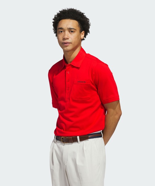 adidas(アディダス)の「オリジナルスゴルフ チェストポケット 半袖シャツ【adidas Golf/アディダスゴルフ】(ポロシャツ・メンズ・レッド系その他・X-LARGE/SMALL/MEDIUM/LARGE/XX-LARGE)」の3枚目の写真