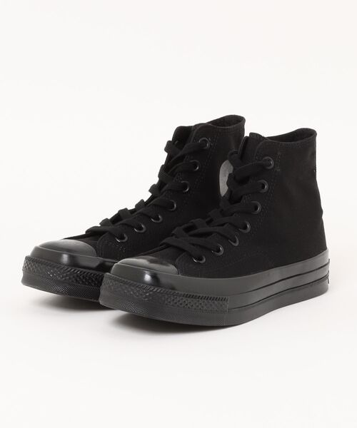 CONVERSE(コンバース)の「【CONVERSE】コンバース ALL STAR SQUARETOE HI(オールスター スクエアトウ HI)(スニーカー・レディース・ブラック×ブラック/ダークベージュ・4/6.5/5/5.5/4.5)」の1枚目の写真