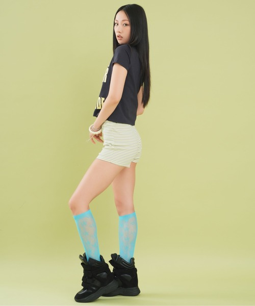 sedacle girl(セダクルガール)の「アソートリブショートパンツ(その他パンツ・レディース・ブラック×グレー/グレー/レモンイエロー・SMALL/MEDIUM)」の18枚目の写真