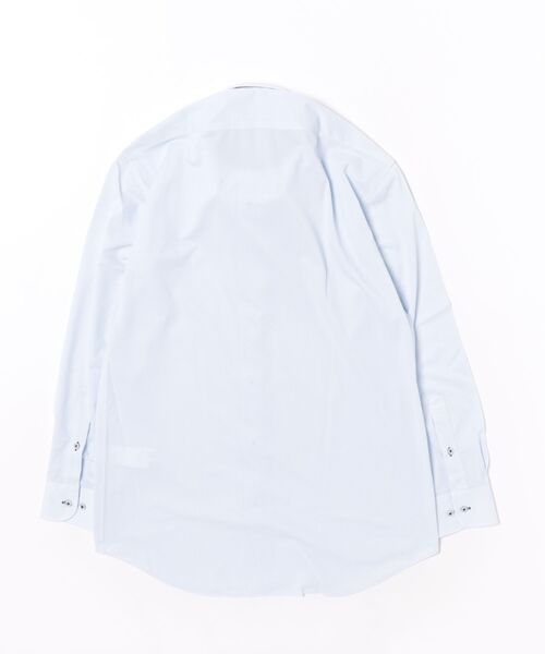 TAKA-Q(タカキュー)の「ワイシャツ メンズ 長袖 ノンアイロン ストレッチ 吸水速乾 ボタンダウン ビジネス ドレス ニット NEWスタンダードフィット(ビジネスシャツ・メンズ・サックスブルー・首回り43cm-裄丈86cm/首回り41cm-裄丈86cm/首回り43cm-裄丈82cm/首回り39cm-裄丈84cm/首回り39cm-裄丈80cm/首回り41cm-裄丈82cm/首回り45cm-裄丈86cm/首回り37cm-裄丈80cm)」の3枚目の写真