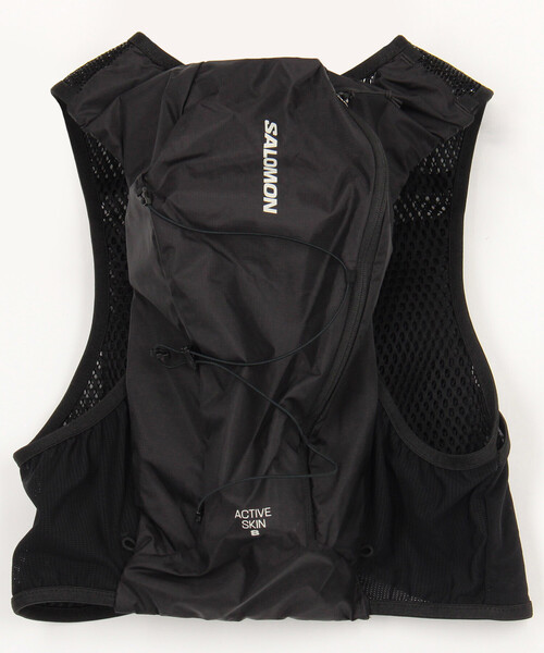 SALOMON（サロモン）の「限定展開 SALOMON/サロモン ACTIVE SKIN 8 NO FLASKS（バックパック/リュック・メンズ・ブラック・MEDIUM/LARGE）」の2枚目の写真