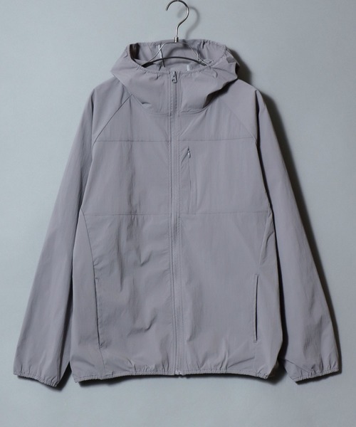 ANPAS(アンパス)の「Lightweight Poly-Stretch Active Hoodie / ポリストレッチ ファンクショナル ナイロンパーカー / 接触冷感 フードブルゾン フルジップ アクティブパーカー メンズ レディース ユニセックス ライトアウター(マウンテンパーカー・メンズ・ブラック/グレー・M/L/XL)」の14枚目の写真