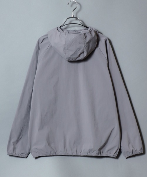 ANPAS(アンパス)の「Lightweight Poly-Stretch Active Hoodie / ポリストレッチ ファンクショナル ナイロンパーカー / 接触冷感 フードブルゾン フルジップ アクティブパーカー メンズ レディース ユニセックス ライトアウター(マウンテンパーカー・メンズ・ブラック/グレー・M/L/XL)」の15枚目の写真
