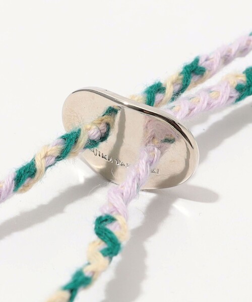 KIJIMA TAKAYUKI(キジマ タカユキ)の「KIJIMA TAKAYUKI LACE CHIN STRAP チンストラップ(ハット・レディース・オレンジ系その他/ライトパープル・FREE)」の4枚目の写真