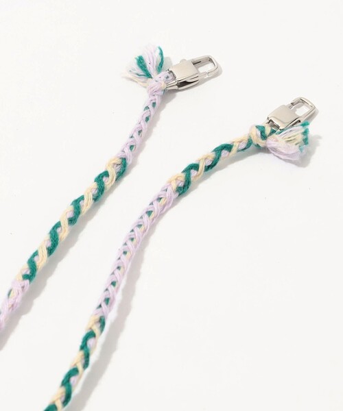 KIJIMA TAKAYUKI(キジマ タカユキ)の「KIJIMA TAKAYUKI LACE CHIN STRAP チンストラップ(ハット・レディース・オレンジ系その他/ライトパープル・FREE)」の5枚目の写真