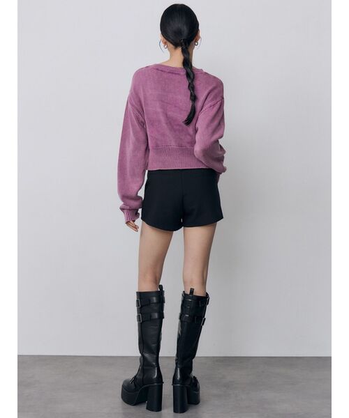 MURUA(ムルーア)の「ウォッシュシャギーロゴニット 秋服 冬服(ニット/セーター・レディース・ブルー/ブラウン/ピンク/ブラック・FREE)」の22枚目の写真