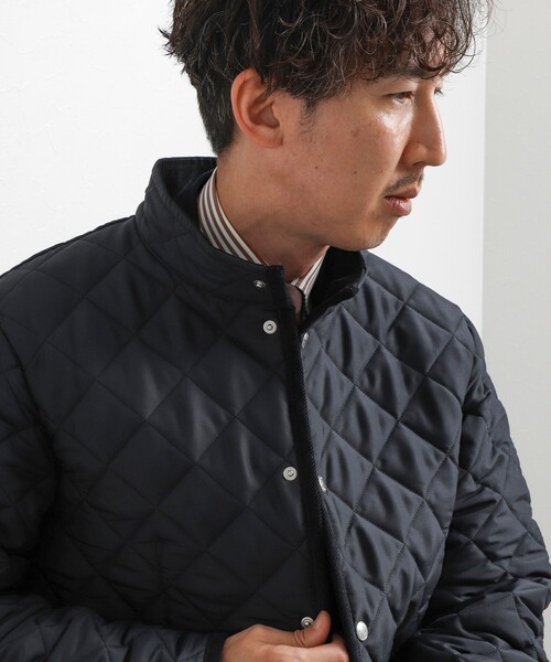 Traditional Weatherwear（トラディショナルウェザーウェア）の「【Traditional Weatherwear】別注 WAVERLY STAND スタンドカラーキルティングジャケット 26AW（ブルゾン・メンズ・ブラック/ネイビー/ブラウン・36/38/40/42/44）」の4枚目の写真