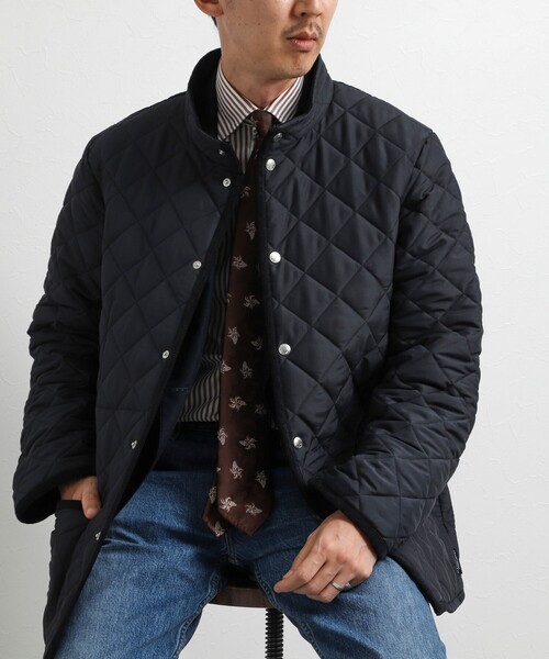 Traditional Weatherwear（トラディショナルウェザーウェア）の「【Traditional Weatherwear】別注 WAVERLY STAND スタンドカラーキルティングジャケット 26AW（ブルゾン・メンズ・ブラック/ネイビー/ブラウン・36/38/40/42/44）」の5枚目の写真