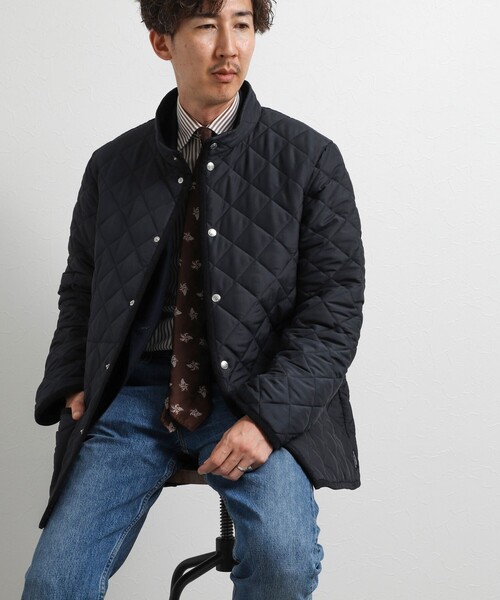 Traditional Weatherwear（トラディショナルウェザーウェア）の「【Traditional Weatherwear】別注 WAVERLY STAND スタンドカラーキルティングジャケット 26AW（ブルゾン・メンズ・ブラック/ネイビー/ブラウン・36/38/40/42/44）」の7枚目の写真