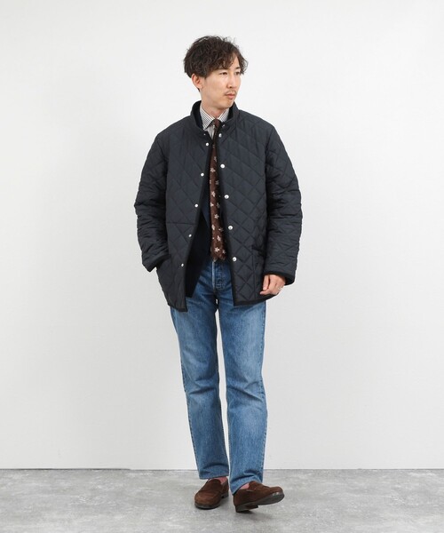 Traditional Weatherwear（トラディショナルウェザーウェア）の「【Traditional Weatherwear】別注 WAVERLY STAND スタンドカラーキルティングジャケット 26AW（ブルゾン・メンズ・ブラック/ネイビー/ブラウン・36/38/40/42/44）」の14枚目の写真