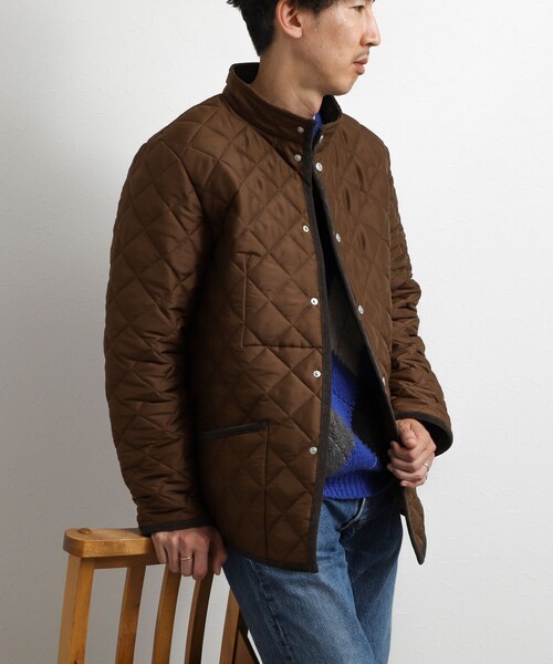Traditional Weatherwear（トラディショナルウェザーウェア）の「【Traditional Weatherwear】別注 WAVERLY STAND スタンドカラーキルティングジャケット 26AW（ブルゾン・メンズ・ブラック/ネイビー/ブラウン・36/38/40/42/44）」の17枚目の写真