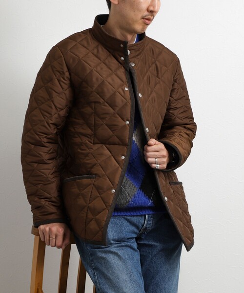 Traditional Weatherwear（トラディショナルウェザーウェア）の「【Traditional Weatherwear】別注 WAVERLY STAND スタンドカラーキルティングジャケット 26AW（ブルゾン・メンズ・ブラック/ネイビー/ブラウン・36/38/40/42/44）」の18枚目の写真