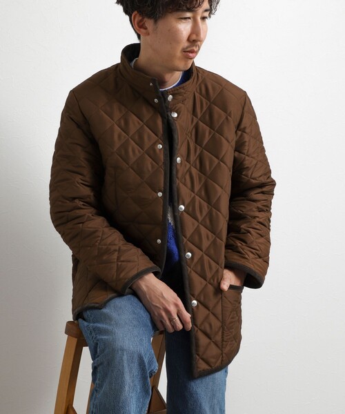 Traditional Weatherwear（トラディショナルウェザーウェア）の「【Traditional Weatherwear】別注 WAVERLY STAND スタンドカラーキルティングジャケット 26AW（ブルゾン・メンズ・ブラック/ネイビー/ブラウン・36/38/40/42/44）」の19枚目の写真