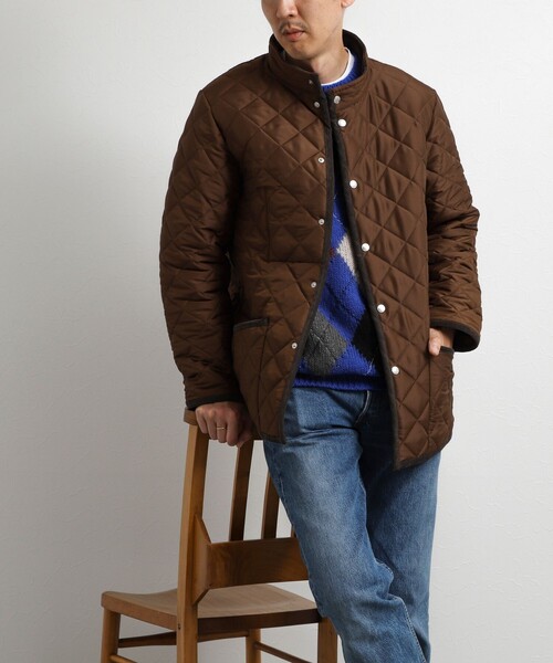 Traditional Weatherwear（トラディショナルウェザーウェア）の「【Traditional Weatherwear】別注 WAVERLY STAND スタンドカラーキルティングジャケット 26AW（ブルゾン・メンズ・ブラック/ネイビー/ブラウン・36/38/40/42/44）」の20枚目の写真