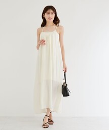 バックリボンキャミワンピース