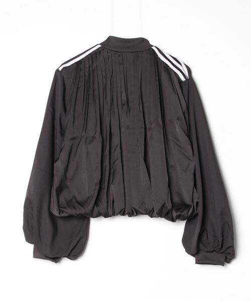 adidas（アディダス）の「サテン プリーツ トラックトップ/ジャージ / トラックジャケット / アディダスオリジナルス adidas Originals（ジャージ・レディース・ブラウン・X-SMALL/X-LARGE/SMALL/MEDIUM/LARGE/3XL/XX-LARGE）」の2枚目の写真