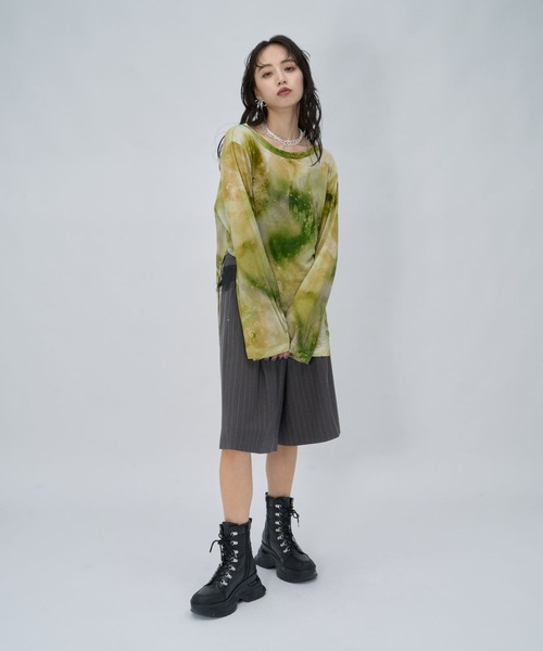 HARE(ハレ)の「レースストライプハーフパンツ(HARE)(その他パンツ・レディース・シルバー・FREE)」の6枚目の写真