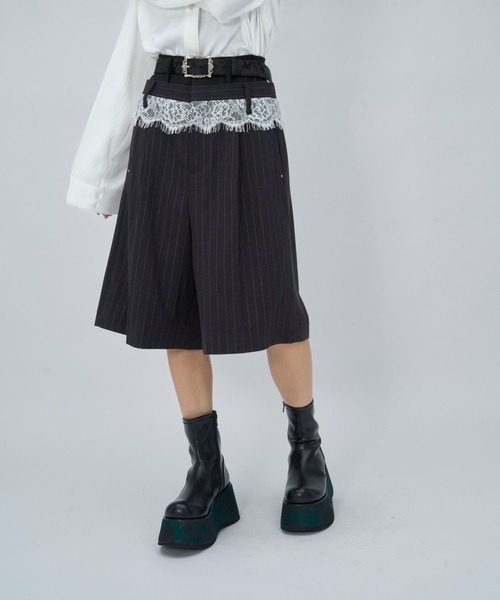HARE(ハレ)の「レースストライプハーフパンツ(HARE)(その他パンツ・レディース・シルバー・FREE)」の10枚目の写真