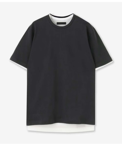 junhashimoto(ジュンハシモト)の「LAYERED PACK TEE(Tシャツ/カットソー・メンズ・ホワイト×ホワイト/ブラック×ホワイト・4/3/5)」の2枚目の写真