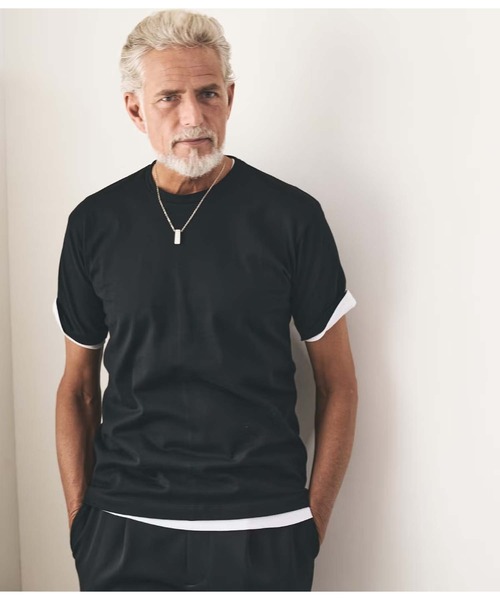 junhashimoto(ジュンハシモト)の「LAYERED PACK TEE(Tシャツ/カットソー・メンズ・ホワイト×ホワイト/ブラック×ホワイト・4/3/5)」の13枚目の写真