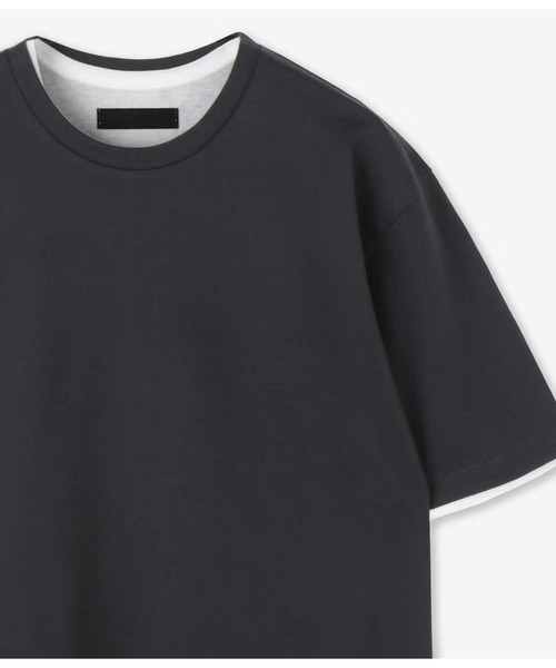 junhashimoto(ジュンハシモト)の「LAYERED PACK TEE(Tシャツ/カットソー・メンズ・ホワイト×ホワイト/ブラック×ホワイト・4/3/5)」の4枚目の写真
