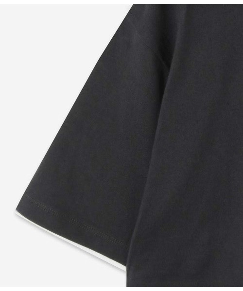 junhashimoto(ジュンハシモト)の「LAYERED PACK TEE(Tシャツ/カットソー・メンズ・ホワイト×ホワイト/ブラック×ホワイト・4/3/5)」の5枚目の写真