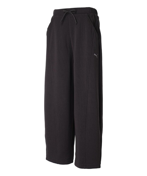 PUMA（プーマ）の「プーマ PUMA KNIT PT（その他パンツ・レディース・クリーム/ブラック・L/XL/M/S）」の2枚目の写真