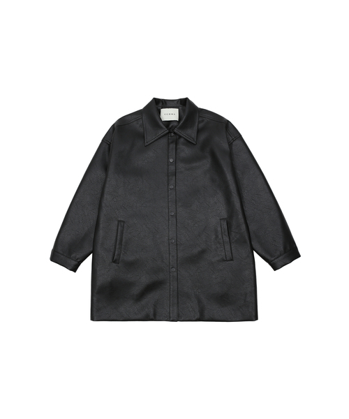 CCOMA（コンマ）の「CMJ55 ブラウン クラシックレザー ハーフサファリジャケット（ミリタリージャケット・レディース・カーキ/ブラウン/ブラック・FREE）」の2枚目の写真