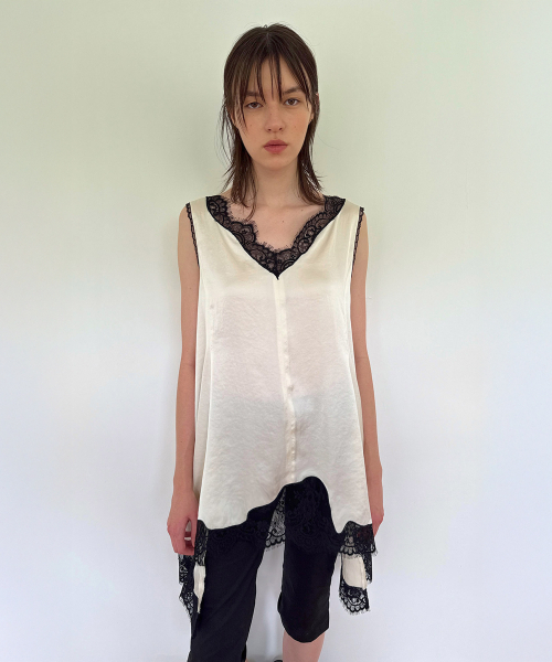 DIAGONAL(ダイアゴナル)の「LACE SLIP DRESS (ivory)(ワンピース・レディース・その他・FREE)」の4枚目の写真
