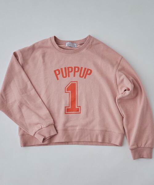 ALL NEW MART（オールニューマート）の「puppup graphic sweat ／ パップパップグラフィックスウェット（スウェット・レディース・サックスブルー/ベビーピンク/ライトグレー・00）」の9枚目の写真