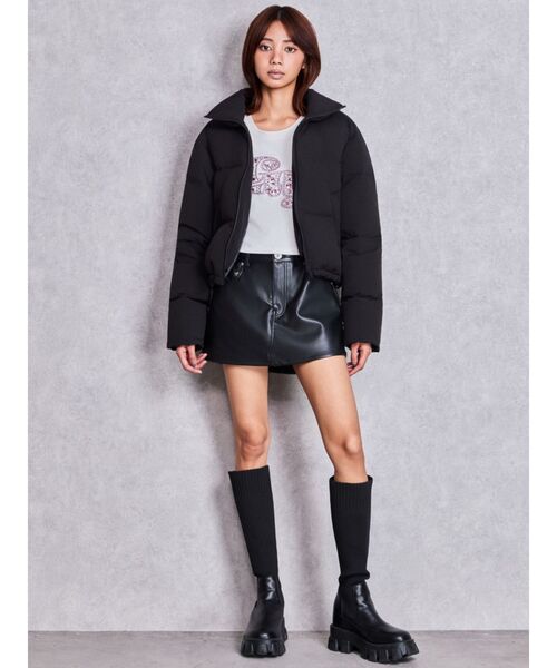 GYDA（ジェイダ）の「GY bijou long sleeveトップス（Tシャツ/カットソー・レディース・ブラック/オフホワイト・FREE）」の18枚目の写真