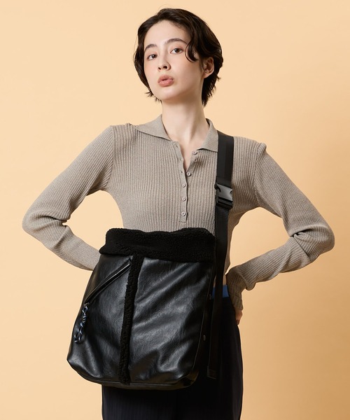 CONTROL FREAK / CTFK(コントロールフリーク)の「CONTROL FREAK(コントロールフリーク)BOAワンショルダーバッグ(ショルダーバッグ・レディース・ブラック/ブラウン・FREE)」の1枚目の写真