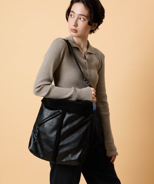CONTROL FREAK / CTFK(コントロールフリーク)の「CONTROL FREAK(コントロールフリーク)BOAワンショルダーバッグ(ショルダーバッグ・レディース・ブラック/ブラウン・FREE)」の3枚目の写真