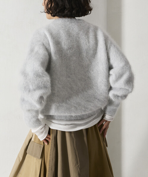 Freada（フリーダ）の「Freada/フリーダ フラッフィーニット プルオーバー（ニット/セーター・レディース・ネイビー/グレー/レッド・ONE SIZE）」の6枚目の写真