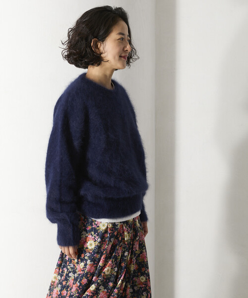 Freada（フリーダ）の「Freada/フリーダ フラッフィーニット プルオーバー（ニット/セーター・レディース・ネイビー/グレー/レッド・ONE SIZE）」の10枚目の写真