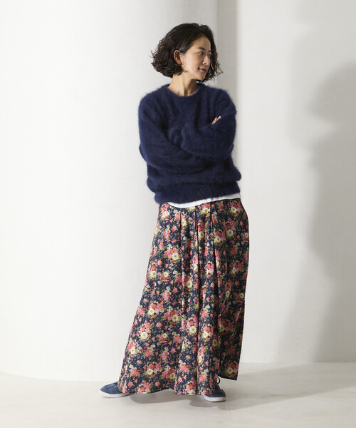 Freada（フリーダ）の「Freada/フリーダ フラッフィーニット プルオーバー（ニット/セーター・レディース・ネイビー/グレー/レッド・ONE SIZE）」の14枚目の写真