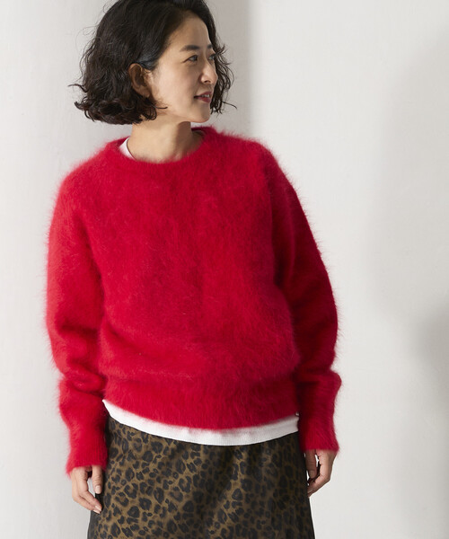 Freada（フリーダ）の「Freada/フリーダ フラッフィーニット プルオーバー（ニット/セーター・レディース・ネイビー/グレー/レッド・ONE SIZE）」の16枚目の写真