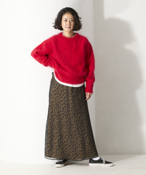 Freada（フリーダ）の「Freada/フリーダ フラッフィーニット プルオーバー（ニット/セーター・レディース・ネイビー/グレー/レッド・ONE SIZE）」の21枚目の写真