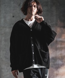 mcg3900-Diamond Jacquard Chenille Cardigan ニットカーディガン(212-042-gla-cg)