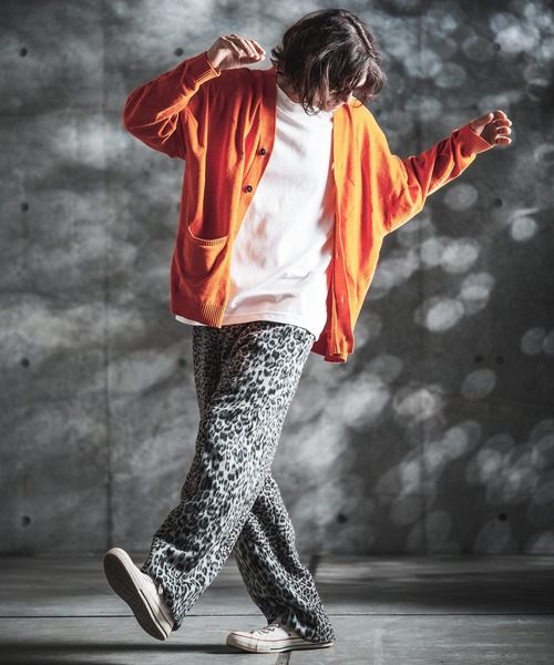 GLIMCLAP(グリムクラップ)の「mcg3900-Diamond Jacquard Chenille Cardigan ニットカーディガン(212-042-gla-cg)(カーディガン/ボレロ・メンズ・チャコール/ブラック/オレンジ/ブルー/イエロー・S/L/M)」の15枚目の写真